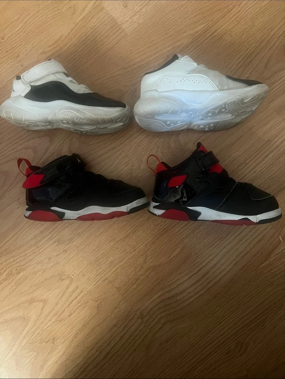 Jordan Kids' Black, White & Red Mixed Sneakers Pack